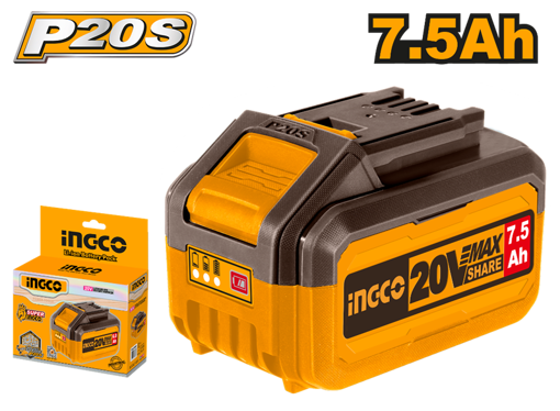 Imagen de BATERIA LITIO 20V 7.5AH INGCO
