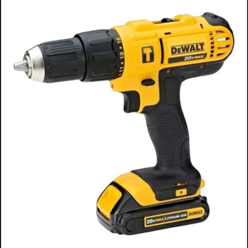 Imagen de TALADRO ATORNILLADOR 1/2 C/PERC. 20V ION LITIO 2BAT 2 VEL DCD776C2 DEWALT