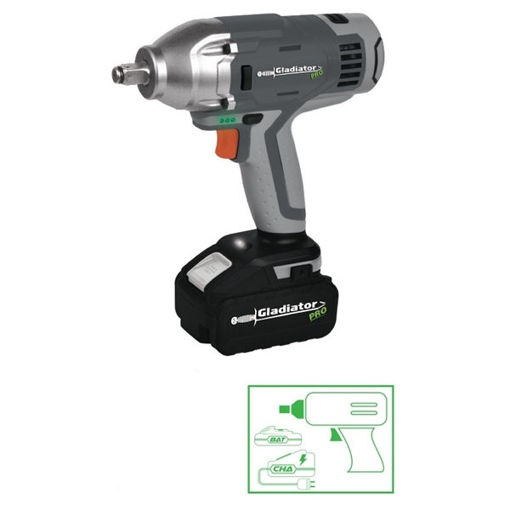 Imagen de LLAVE DE IMPACTO 1/2 18V LITIO 3.0AH LI840018C1 GLAD PRO ++