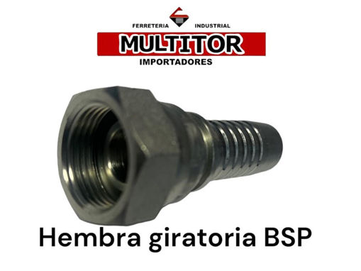 Imagen de HIDRAULICA H/GIRATORIA. BSP 1/2" ESP. 3/8"