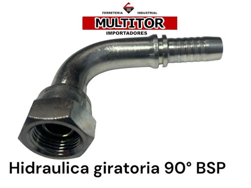 Imagen de HIDRAULICA H/GIRATORIA. 90º HG BSP 1/2" ESP. 1/2"