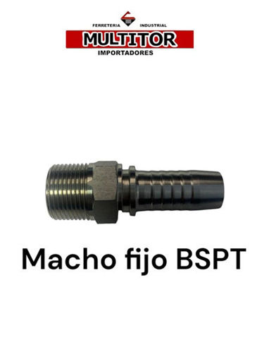Imagen de HIDRAULICA MACHO FIJO BSPT 1/2" ESP. 1/2"