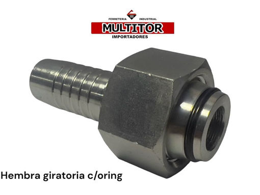 Imagen de HIDRAULICA H/GIRATORIA TUBO O.D. 12 MM18 ESP. 3/8" C/ORING
