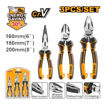 Imagen de 3PCS PINZA UNIVERSAL-ALICATE-PINZA PUNTA FINA. INGCO