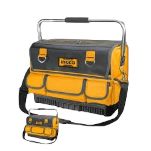 Imagen de BOLSO DE HERRAMIENTAS CON BASE REFORZADA 16" CON 14 BOLSILLOS - 20KG - HTBGL05 INGCO