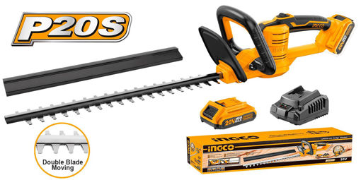 Imagen de CORTA CERCO A BATERIA C 1 BAT Y CARGADOR 20V P20S CHTLI20461 INGCO