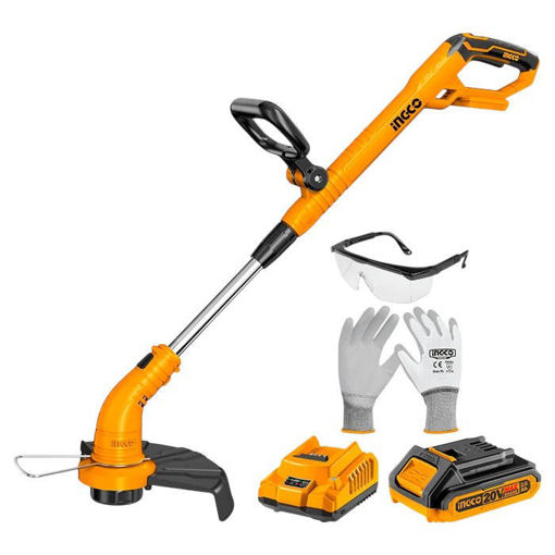 Imagen de BORDEADORA A BATERIA 20V C 1 BAT Y CARGADOR P20S MANGO REG INGCO CGTLI20301