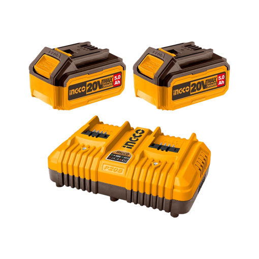 Imagen de SET X 2 BATERIAS 20V 5AMP + 1 CARGADOR